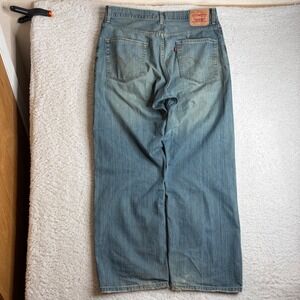 Levis 569 Loose Straight Jeans Mens 36x32 (36x30) Blue Y2K Baggy 00569-0040 FADE